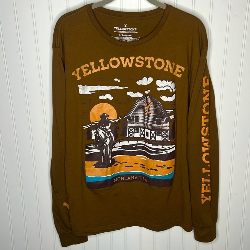 Yellowstone Long Sleeve Tee Size Large
